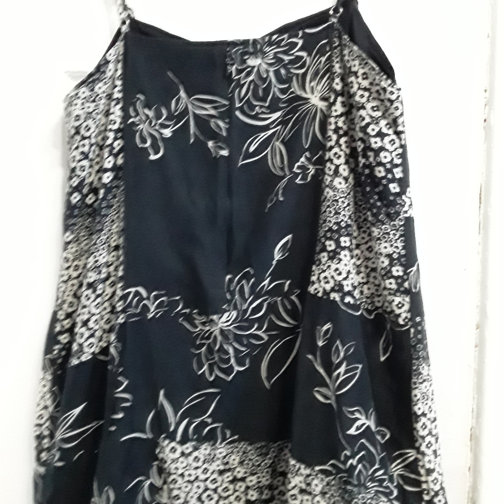 Above-ankle length, 100% cotton-silk summer dress Size XL